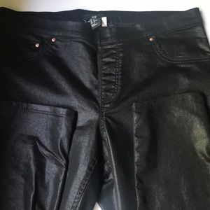 Shinny black pants H&M